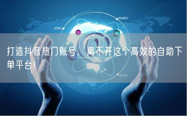 打造抖音热门账号，离不开这个高效的自助下单平台！