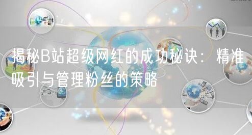 揭秘B站超级网红的成功秘诀：精准吸引与管理粉丝的策略