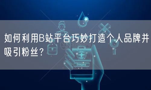 如何利用B站平台巧妙打造个人品牌并吸引粉丝？