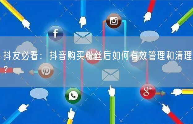抖友必看：抖音购买粉丝后如何有效管理和清理？