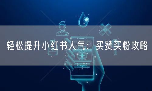 轻松提升小红书人气：买赞买粉攻略