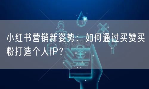 小红书营销新姿势：如何通过买赞买粉打造个人IP？