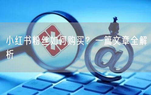 小红书粉丝如何购买？一篇文章全解析