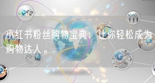 小红书粉丝购物宝典：让你轻松成为购物达人。