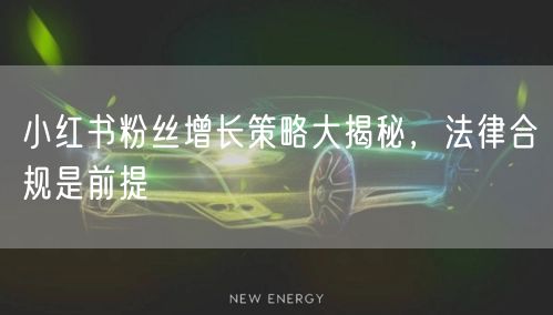 小红书粉丝增长策略大揭秘，法律合规是前提