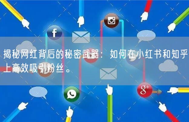 揭秘网红背后的秘密武器：如何在小红书和知乎上高效吸引粉丝。