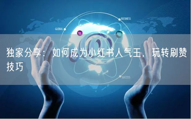 独家分享：如何成为小红书人气王，玩转刷赞技巧